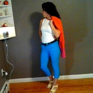 Loft light weight Pink and orange sweater